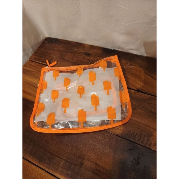New Bogg Bag orange‎ cream pop Zipper ins - Picture 1 of 3
